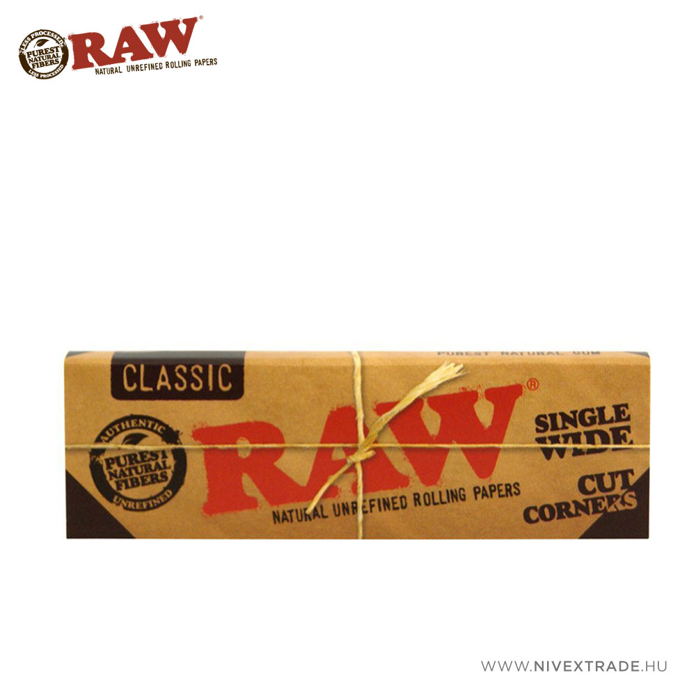 RAW rövid vágott sarkú cigarettapapír